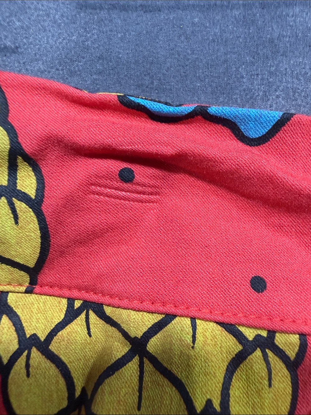 SOURPUSS TIKI PINEAPPLE PRINT SWEETIE PIE SHORTS SZ XL EUC - Picture 6 of 9